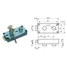 Key & Finger Mark Lock, Safe Box Finger Mark Lock Al-125A-1